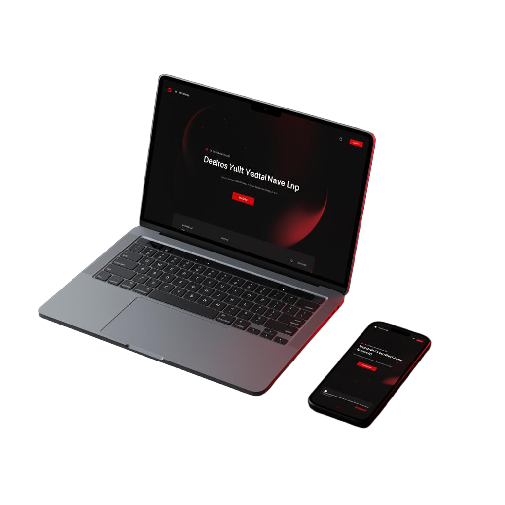 Laptop i telefon prezentujące stronę NYSWERK Studio